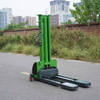 1500kg full-electric self load stacker Mini electric pallet truck