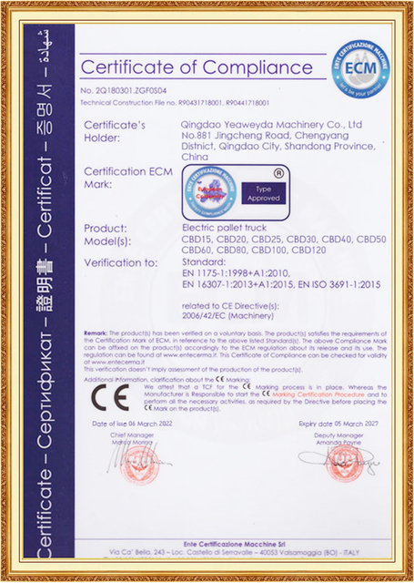 Forklift certification for industry standards