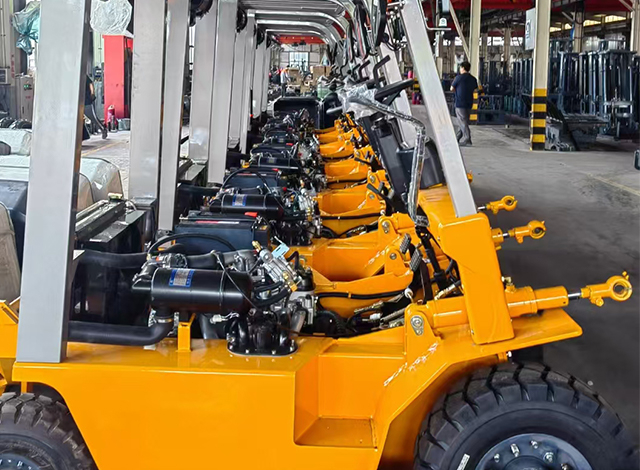 Robotic welding for diesel forklift frames